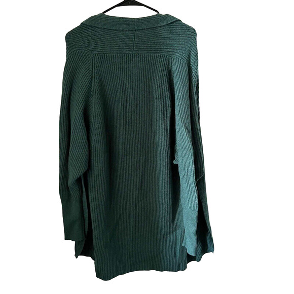 Leith Cardigan Womens Small Open Front Green - Picture 2 of 9